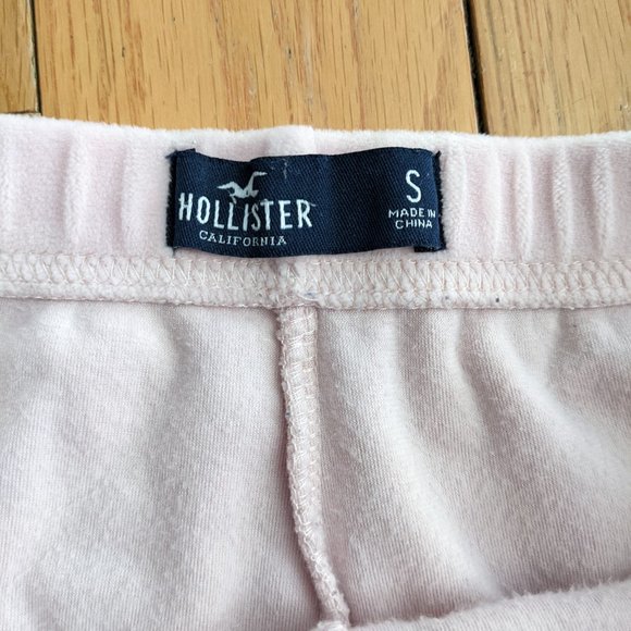 hollister curved hem shorts pink velvety soft size small - Picture 3 of 3